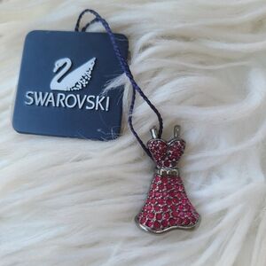 Swarovski Red Dress Brooch- New With Tag